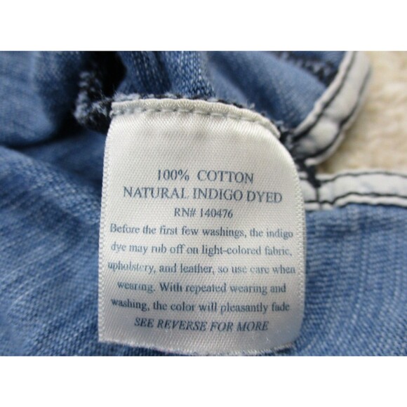 Faherty Polo Shirt Mens Extra Large XL Blue Indigo Dyed Cotton Short Sleeve * - Picture 7 of 12